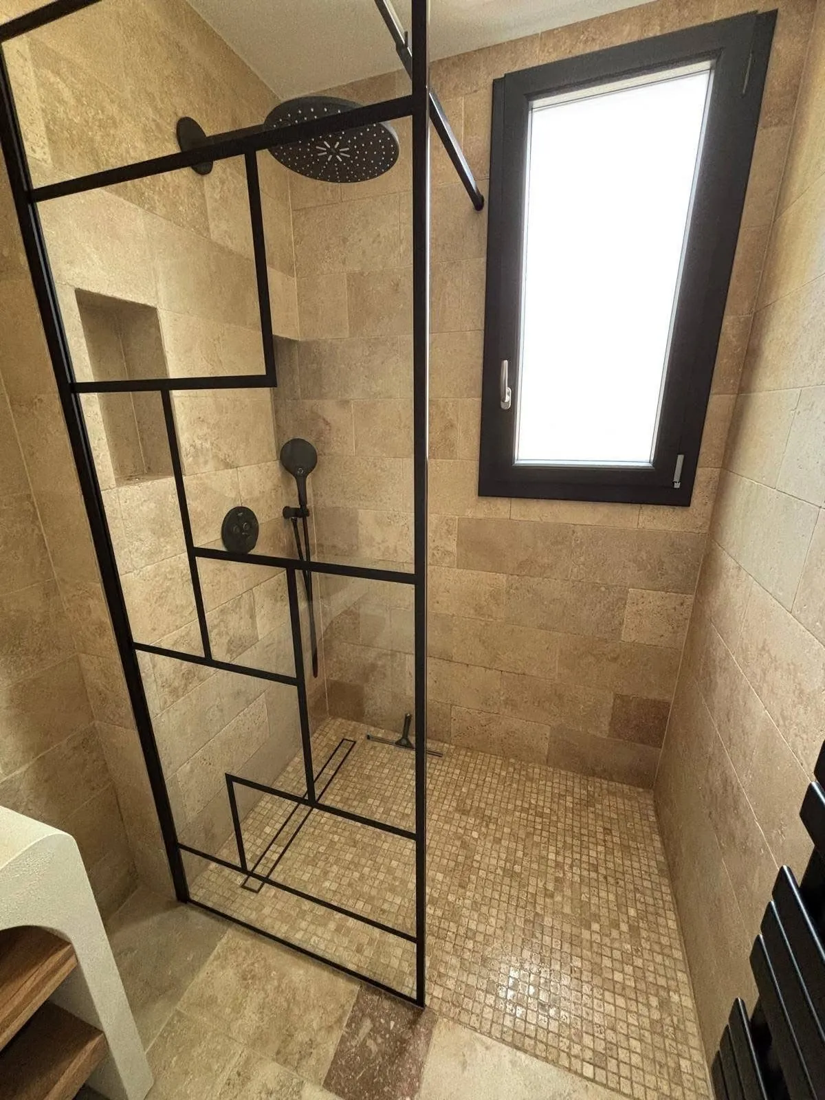 Douche à l'italienne après rénovation